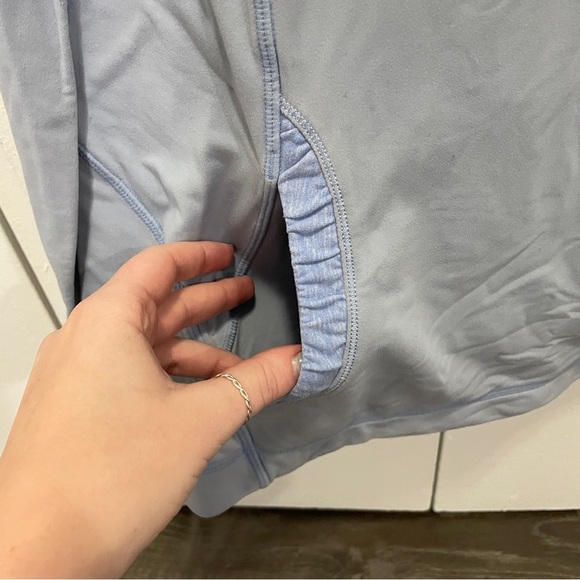 Lululemon Light Blue Hooded Pullover Jacket - Picture 4 of 11